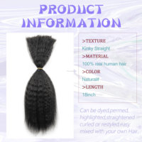 Proveedores de Confianza, Cabello Humano SDD de Doble Extremo para Trenzas, Cabello Natural y Suave Remy, Cabello Lacio Rizado al Por Mayor