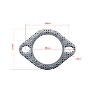 Auto part OEM High Quality Universal 2 Bolt Hole Exhaust Gasket