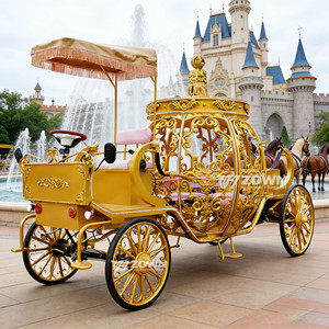 Carruaje Eléctrico de Calabazas sin Caballos para Bodas de Princesas, Vehículo Personalizado para Recorridos Turísticos, Venta Directa de Fábrica al por Mayor - Product Image 1