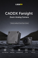 Caméra FPV CADDX Farsight 8X Zoom avec zoom optique analogique pour quadricoptère RC et avion sans VTX