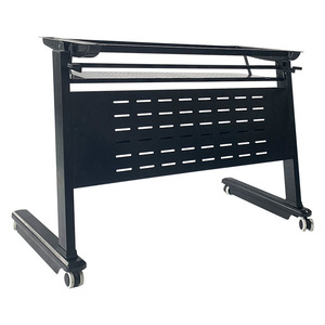 Haisun Hardware Folding Office <b>Desk</b> Frame 3x6 Flat Portable Movable Multi Function Training Exhibition Study <b>Table</b> - Product Image 4