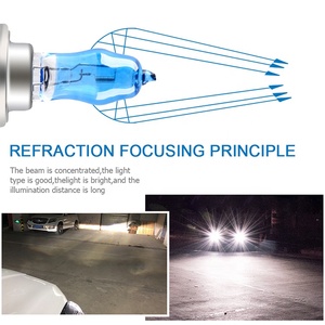 Siêu phổ biến 12V tự động Halogen & <span class=keywords><strong>Xenon</strong></span> đèn pha H4 H7 H1 H3 H8 HB3 100W xe Halogen ánh sáng - Product Image 5