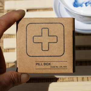 Mini Portable Pillbox Red Four Compartment Cross Shape Travel Medicine Storage Case - Product Image 5