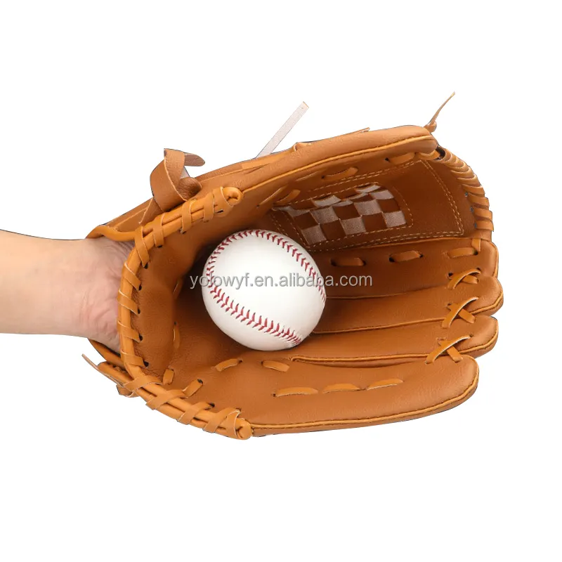 Groothandel Outdoor Sport Pu Kids Volwassen Honkbal Handschoen Softbal Handschoen Voor School Student Training Of Wedstrijd