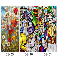Film pour fenêtre anti-reflet, motif orthodoxe catholique, protection d'écran pour la décoration et la protection UV