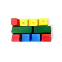 OEM Profile Keycaps Function Area R G B Y 10-Keys Set Custom PBT Keycaps Top/Side Printed Blank Keycap