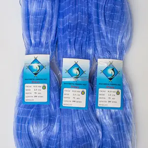 Blau nylon fischernetz