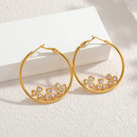 Parure de bijoux Zhongzhe pour femme : collier pendentif cœur, boucles d'oreilles et bague en acier inoxydable plaqué or 18 carats, étanche et anti-ternissement