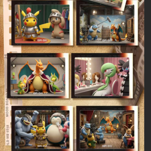 Tableau d'art Shikishi personnalisé DL Pokémon, Série Cloud Post Office, Illustration Anime, Impression à <span class=keywords><strong>la</strong></span> feuille d'or, Carte de collection, Décoration murale - Product Image 6