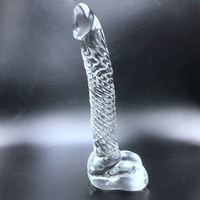 Kristallklares Glas Analdildo Anapplug G-Punkt Stimulation Weibliche Masturbation Sexspielzeug für Erwachsene Mann Frau Lesbe