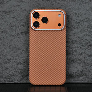 Роскошный ультратонкий жесткий чехол из поликарбоната с магнитом и узором под кевлар для <span class=keywords><strong>iPhone</strong></span> 17 16 15 14 Pro Max - Product Image 3