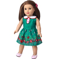 Accessoires de poupée de 18 pouces directs d'usine de vêtements, robe de poupée
