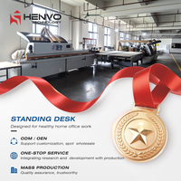 Cadre de bureau électrique contemporain réglable en hauteur, motorisé, pour usage assis-debout, fonctionnement silencieux, préréglages mémoire