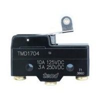Micro-interrupteur TEND TM-1704/1704-1/1704-2/TMD1704 SPDT 10A 250V IP62 étanche, type à piston, usage industriel, matériau PF