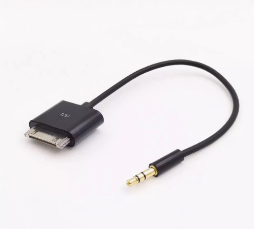 30 Pin Dock Connector Male to 3.5mm Male Jack Car Stereo Auxiliary AUX Audio 1.5m Cable for iPod