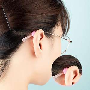 Crochets d'oreille antidérapants en silicone pour lunettes avec design de manchon chocolaté, ajustement universel pour adultes et enfants - Product Image 3