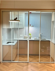 Tùy chỉnh hiện đại 18 cửa kính trượt hẹp hiệu quả tiết kiệm không gian khung mỏng trượt song song cho bố trí ban công nhỏ - Product Image 1