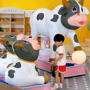 สนามเด็กเล่นในร่มขายดีสวนสนุกสวนสนุกแฮปปี้แรนช์อุปกรณ์รีดนมวัวจำลองสำหรับเด็ก - Product Image 6