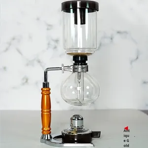 Cafetière à siphon non électrique HATRSEN, ensemble de préparation de café à domicile, ustensiles en verre, cafetière pour 3 personnes, modèle chinois ACL-1 - Product Image 6