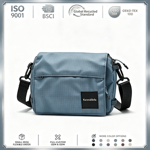 Mini sac bandoulière 1,3 L en tissu résistant à l'eau pour les trajets quotidiens et les voyages avec 5 poches, stockage <span class=keywords><strong>anti</strong></span>-<span class=keywords><strong>NFC</strong></span>, OEM ODM - Product Image 1