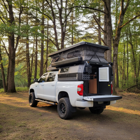 Caravane de voyage légère en aluminium sur mesure pour 4 personnes, imperméable, moderne, pour pick-up 4x4