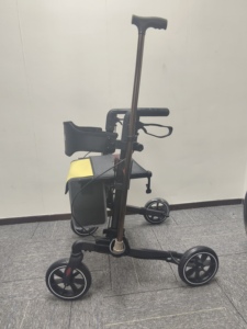 Andador de Aluminio de 4 Ruedas con Plegado Doble de un Clic y Altura Ajustable - Product Image 5