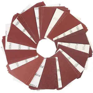 רפסודה 9x11 אינץ 'אלומיניום שוחקים ואדום רטוב אדום מרובע עמיד למים נייר חול