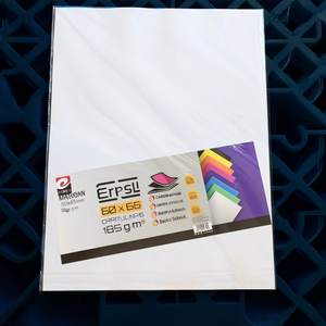 Papier cartonné couleur Erpsl 50x65mm 180gsm 25pcs Blanc Papier artisanal Retour à l'école - Product Image 2