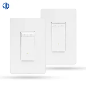 Smart Dimmer Switch Single Pole Needs Neutral Wire 2.4GHz Wi-Fi Light Switch Works with Alexa and Google Home No Hub White