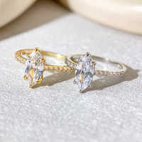 Bagues de promesse personnalisées pour couples, argent sterling 925, bague minimaliste pour couple, plaqué or 18 carats, bijoux fins