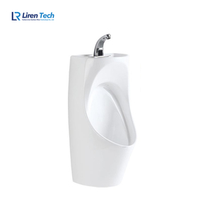 <span class=keywords><strong>Urinoir</strong></span> mural moderne à rinçage automatique avec lavabo pour hôtels et hôpitaux Urinoirs en céramique Hund en gros - Product Image 1
