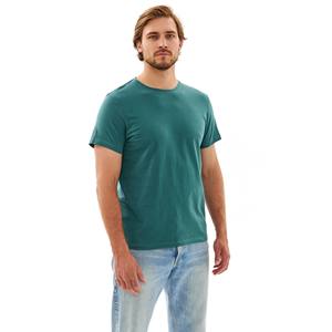 Camiseta de Cuello Redondo para Hombre, 100% Algodón, Estilo Casual, Ligera, Transpirable, Elegante, Hilo 30/1, Lisa, sin Estampado, al por Mayor - Product Image 1