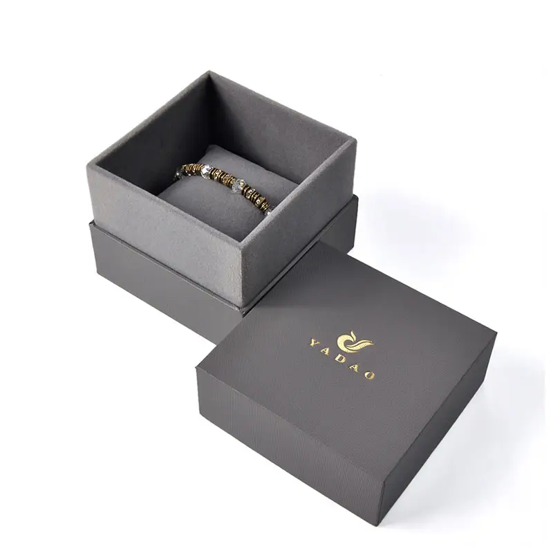 Custom luxury bracelet gift box jewelry packaging jewelry boxes package with velvet insert pillow