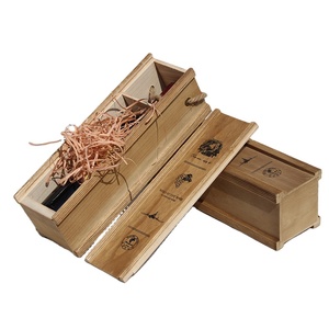 Hot Sale Rustic Paulownia Wood Wine Wood Box for Wine storage box
