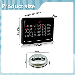 Không dây Bar & nhà hàng khách bảng cuộc gọi nút hát cuộc gọi không dây hệ thống gọi điện thoại cho nhà hàng - Product Image 2