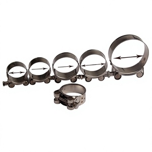 Colliers de serrage universels en acier inoxydable 36-79 mm pour tuyaux d'échappement de moto et de voiture, collier de serrage haute résistance pour conduites d'eau - Product Image 4