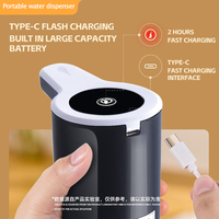 USB Rechargeable 5 Gallon (Sekitar) Pompa Dispenser Air Portabel 15,7 Liter untuk Penggunaan Luar Ruangan dan Mobil Tipe Dingin
