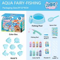Kit d'art en gel Aqua Fairy personnalisé pour enfants unisexe, kit de jeu d'eau magique pour l'apprentissage créatif en intérieur (2025 nouveau)