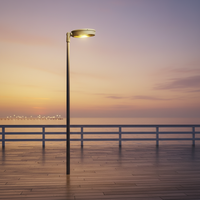 Nouvelle Lampe de Jardin LED Ornementale IP66 New Horizon Lira pour Parking et Cour Haute Efficacité Garantie 5 Ans