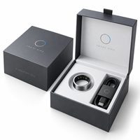 Boîte d'emballage personnalisée pour bague connectée, boîte cadeau rigide en papier de luxe avec insert en EVA pour chargeur de bague connectée, câble et appareils portables