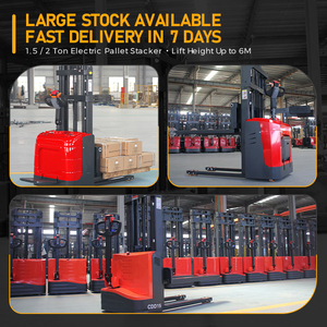 Xe nâng pallet điện HELI 1.5/2 tấn, chiều cao nâng 3-6m, sử dụng pin Lithium/pin axit chì, xe nâng kho hàng, lối đi hẹp - Product Image 3