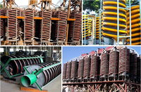 Séparateur de minerais à spirale pour laveuse d'or, automatique, haute efficacité, faible consommation d'énergie