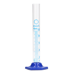 Lab Use Graduated <b>Glass</b> <b>Cylinder</b> 100ml With Plastic Base For Chemical Measurement - Product Image 2