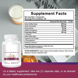 Pastillas Adelgazantes para Adultos con Extracto de Café Verde y Té, Quemador de Grasa, Supresor del Apetito, Cápsulas de Gel Suave - Product Image 4