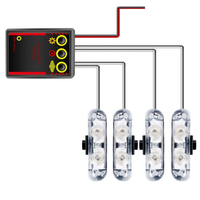 Nouvelle télécommande sans fil 12V/24V IP65 étanche LED Feux de signalisation avant de pont Grille Feux de jour