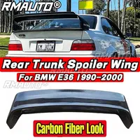 Aileron de coffre arrière noir brillant Aileron arrière de voiture Partie extérieure pour BMW Série 3 E36 1990-2000 Accessoires de voiture