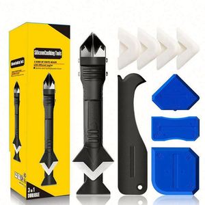 Kit d'outils manuels 5 en 1 en silicone pour le nettoyage et le lissage des joints, le retrait de colle et la finition des calfeutrages - Product Image 1