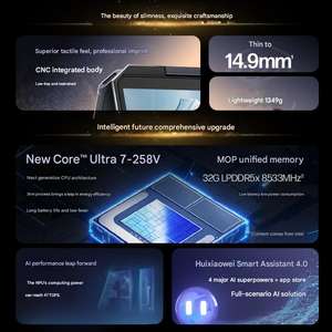 Portátil empresarial OmniBook Ultra 14 de 14 pulgadas con IA, nuevo, al por mayor, con pantalla táctil OLED 2.8K convertible, Intel Core Ultra 7/9 - Product Image 2