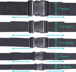 Hebillas de plástico Coobigo para reemplazo de correas, hebillas de liberación rápida laterales, clips para mochila de camping al aire libre, hebillas para perros - Product Image 5