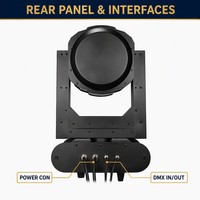 Lyre à tête mobile Sharpy Beam 380, étanche IP65, pour événements, mariages, concerts, location, scène